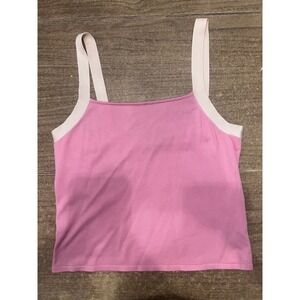 Lauren Ralph Lauren Pink Tank Top Silk Blend‎ SZ LG Classic Casual Business